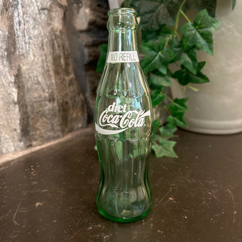 Diet Coca Cola glass bottle